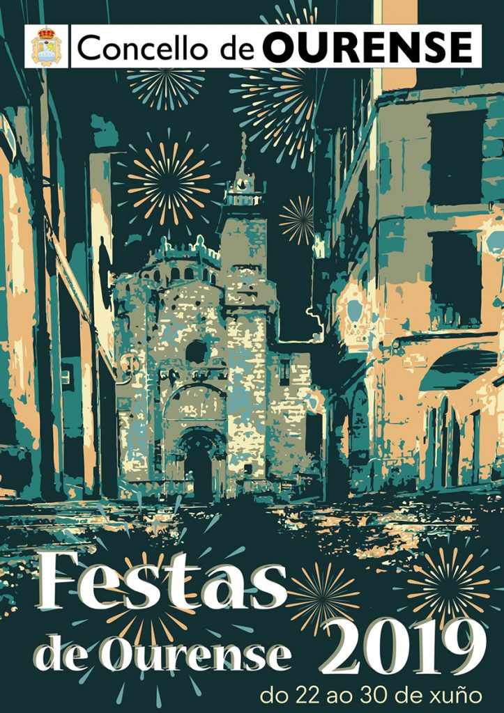 Cartel de las fiestas de Ourense 2019