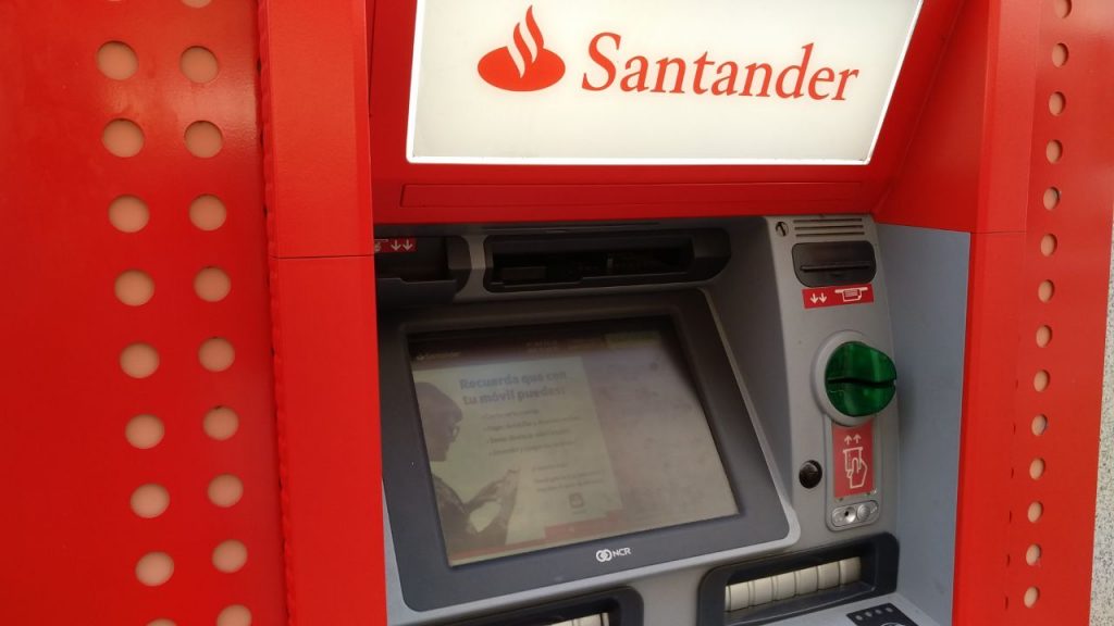 Cajero del Banco Santander