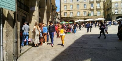 Mercadillo de Antiguedades en la Plaza Mayor de Ourense